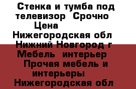 Стенка и тумба под телевизор. Срочно › Цена ­ 17 000 - Нижегородская обл., Нижний Новгород г. Мебель, интерьер » Прочая мебель и интерьеры   . Нижегородская обл.